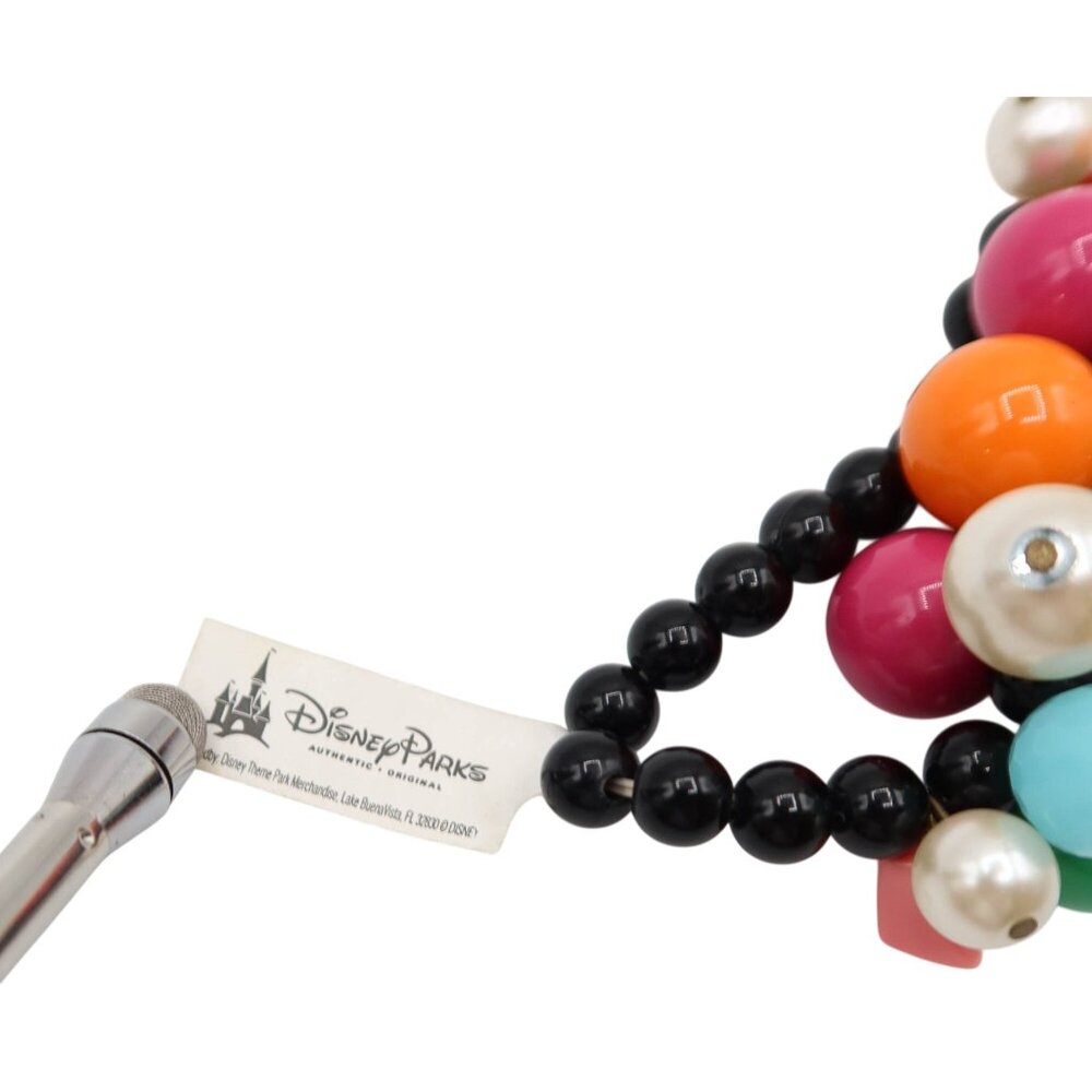 DISNEY PARKS Bauble Cha Cha Mickey Mouse Ears Stretch Beaded Bracelet Colorful - Picture 5 of 6